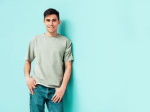Mens Sage Green Everyday Cotton T-Shirt
