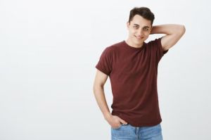 Mens Urban Maroon Essential Cotton T-Shirt