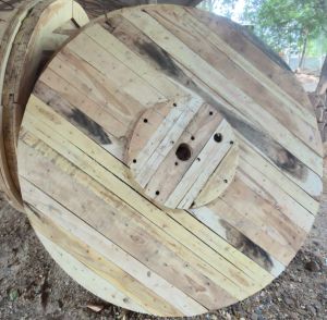 Industrial Wooden Cable Drum