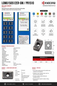 lomu150512er-gm Indexable Milling Insert