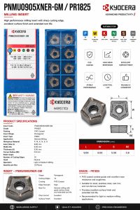 pnmu0905xner-gm Carbide Milling Insert