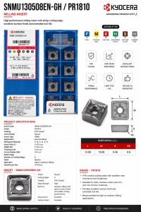 snmu130508en-GH Carbide Milling Insert