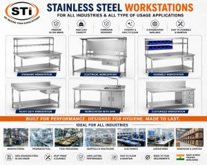 Stainless Steel Industrial Workstation