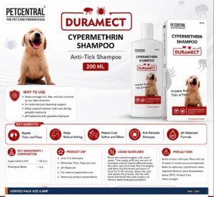 Duramect Cypermethrin PET Shampoo