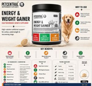 Energy and Weight Gainer Dog Supplement