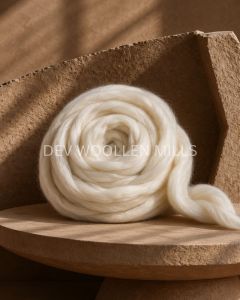 Combed Natural White Alpaca Wool