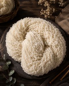 Natural Cream Textured Merino Wool Yarn