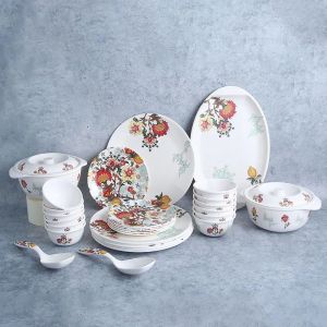 Printed Melamine Crockery Set