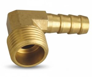 Brass Pipe Barb Swivel Elbow