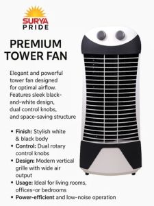 Premium Surya Pride Tower Cooling Fan