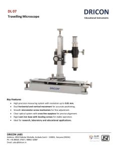 Travelling Microscope