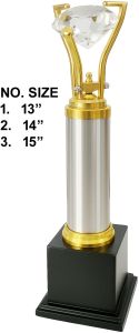 Apex Crystal Solitaire Corporate Trophy