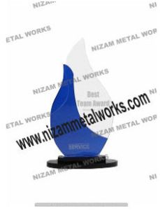 Blue Zenith Acrylic Trophy