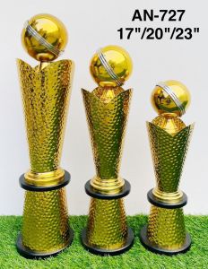 Crater Sphere Gold Plated Trophy