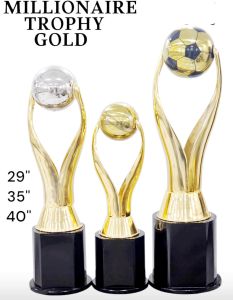 Flared Ribbon Multi Ball Sports Trophy