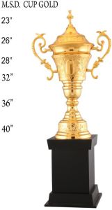 Regal Embossed Gold Plated Trophy