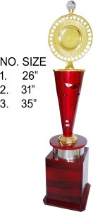 Sunburst Cherry Brass Trophy