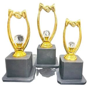 Synergy Handshake Partnership Corporate Trophy