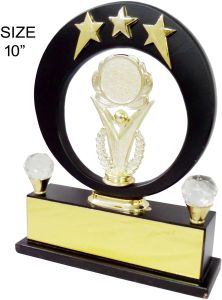 Tri Star Crescent Wooden Memento