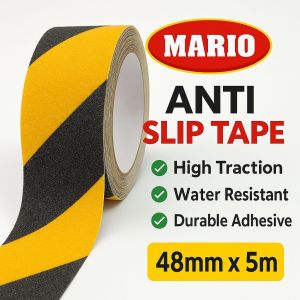 Mario Anti Skid Black &AMP; Yellow Tape
