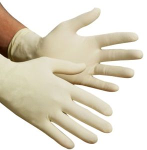 Powder Free Chlorinated Latex Examination Gloves