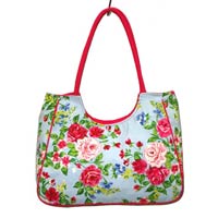 Floral Beach Bag