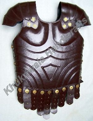 J19 Brown Finished Leather Chest Armor
