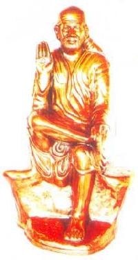 Metal Sai Baba Statue