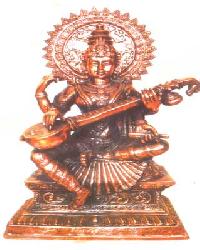 Metal Saraswati Statue