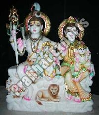 Marble Gauri Shankar Statue