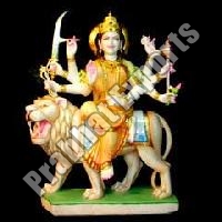 Marble Goddess Durga Statue