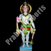 Marble Standing Hanuman statue