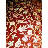 Item Code : CEF 02 crewel embroidered fabric