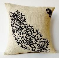 Embroidered Pillow Cover