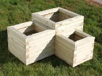 wooden planters