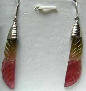 Multi Colour Tourmaline Earring