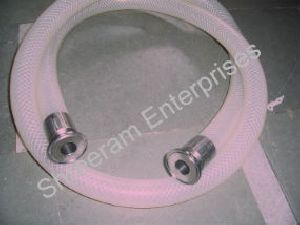 Nylon Braided Silicon Food Grade Hose Pipe with TC End Connections