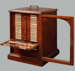 MICROSCOPE SLIDE CABINET