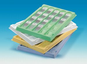 MICROSCOPE SLIDE ALUMINIUM TRAY