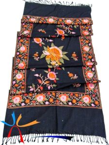 Embroidered Wool Stoles