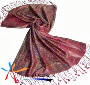 Silk jacquard scarves