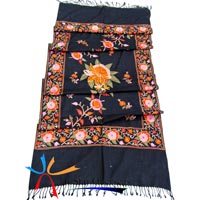 Wool Cashmere Embroidered Shawls