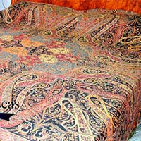 Wool Paisley Bed Cover Throws