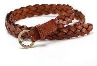 hand woven leather belt