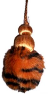 Key Tassels (Natural Fur and Ribbon Tassel)