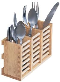 wooden cutlery holders