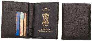 Black leather passport covers