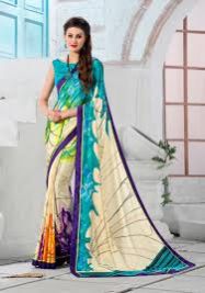 casual printed sarees