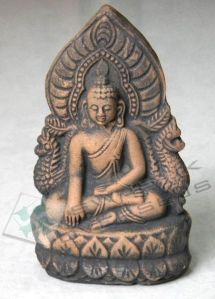 TERRACOTTA BUDDHA FIGURINE