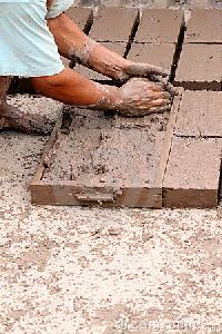handmade clay bricks
